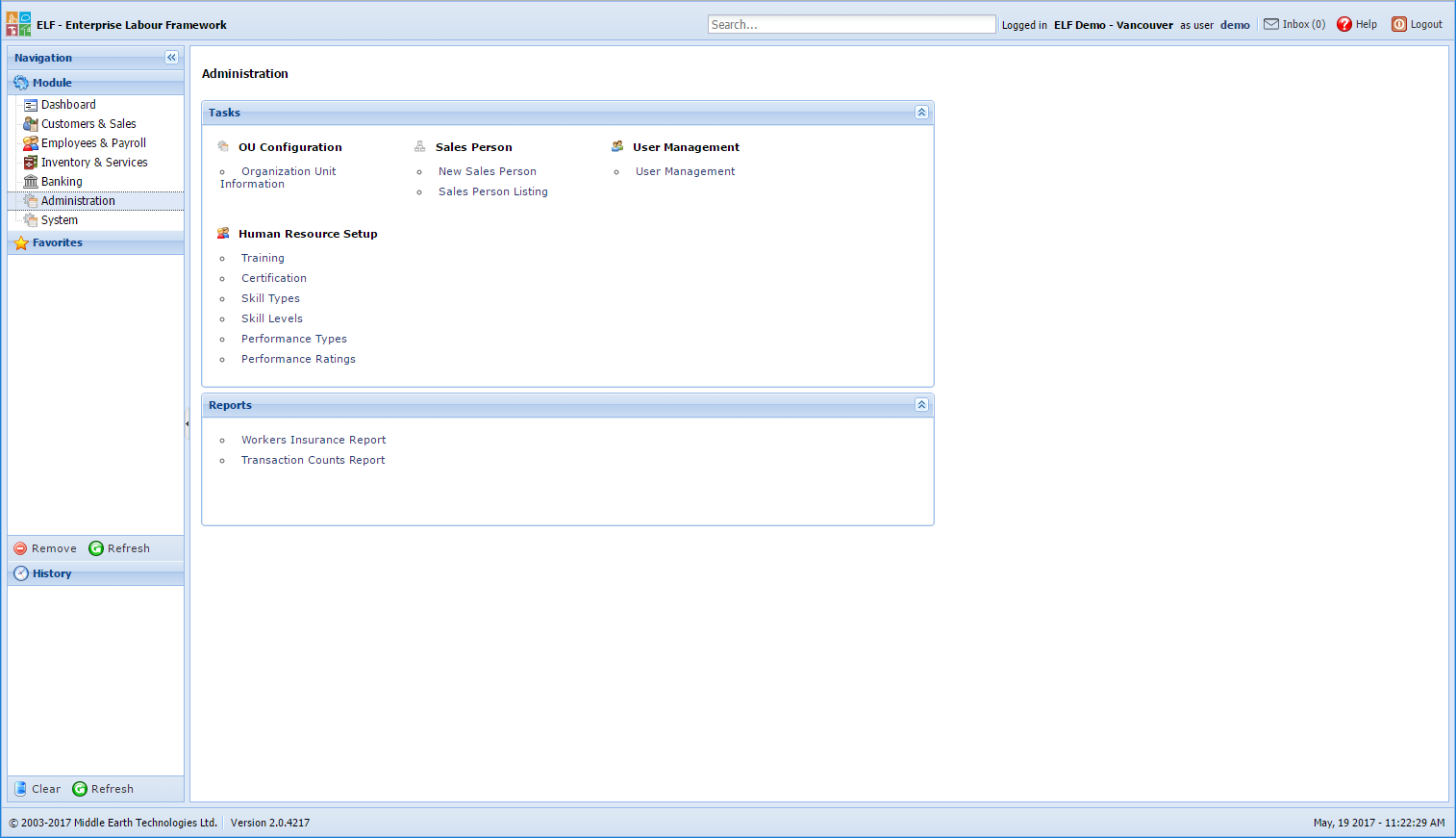 Administration Module